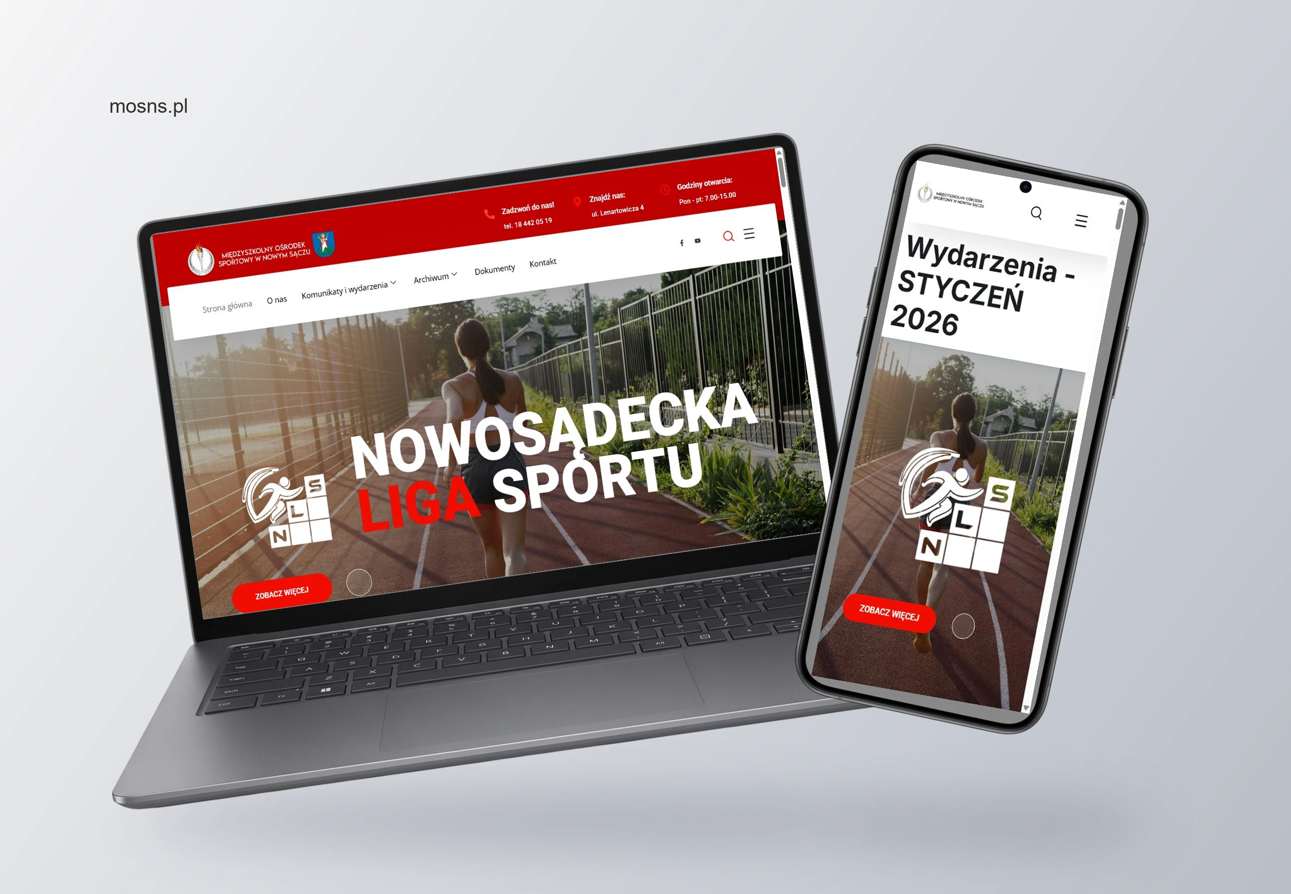 MOS Nowy Sącz — wizualizacja projektu