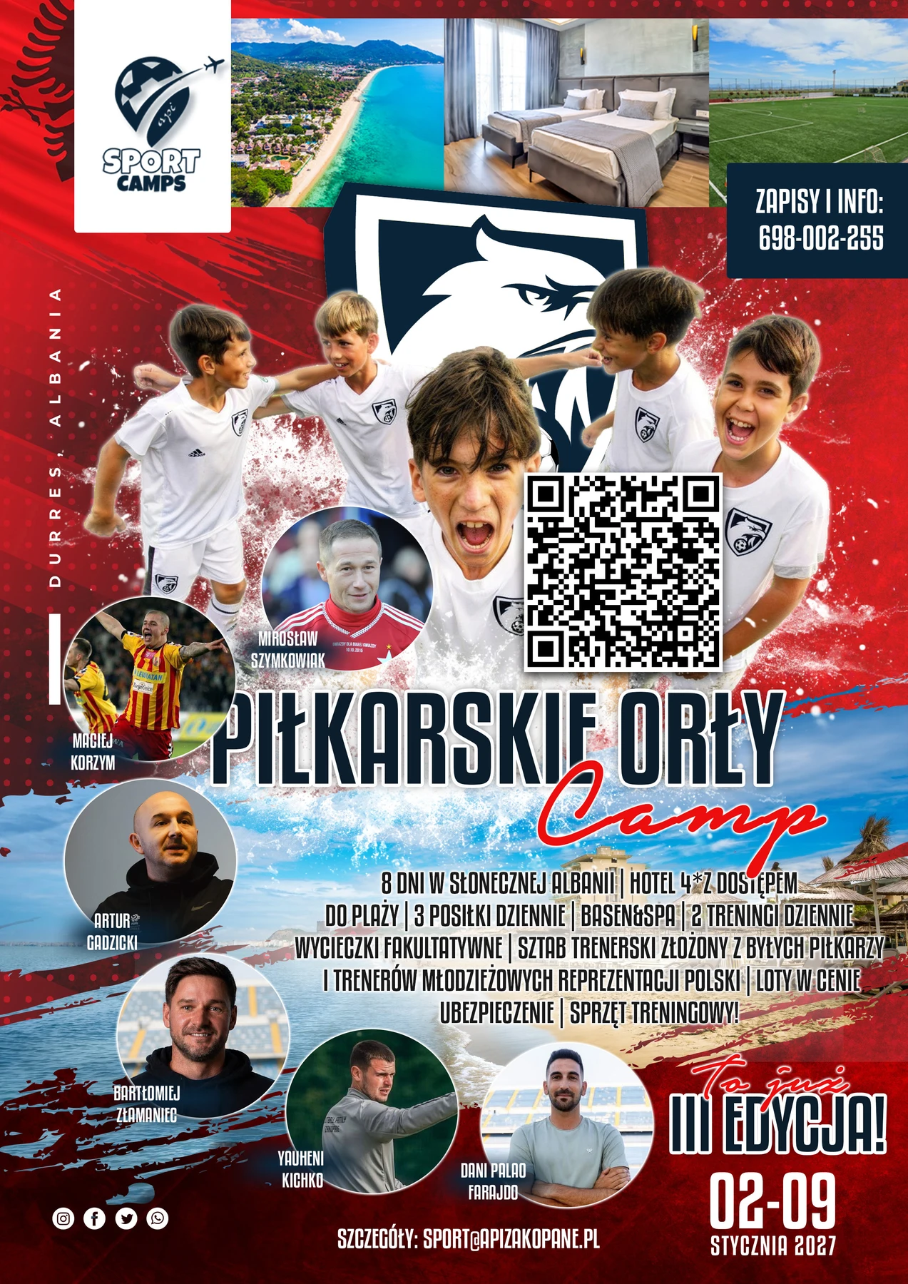 Piłkarskie Orły — Albania 2027 — plakat